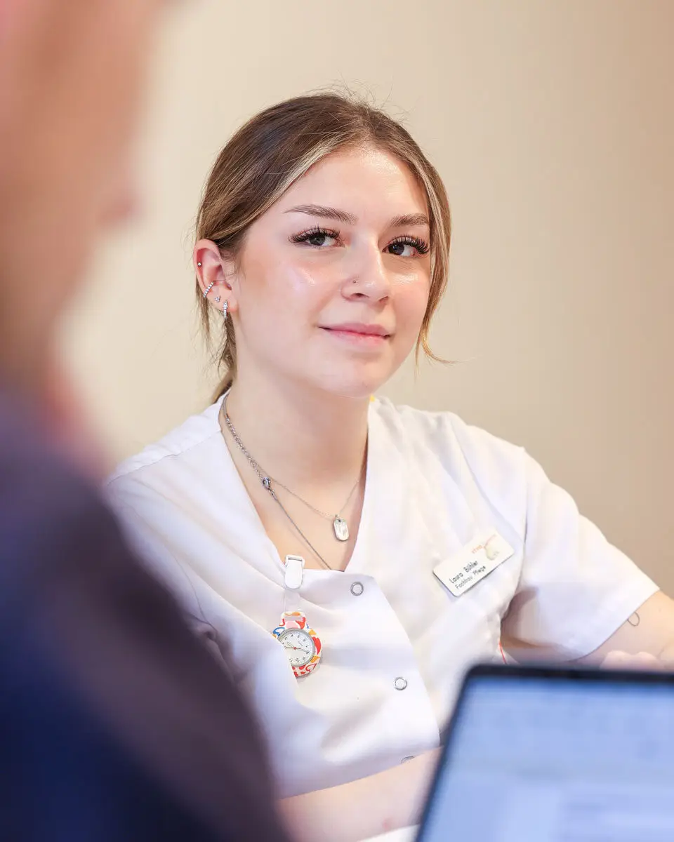 Laura Bühler, Pflegefachfrau im Viva Luzern Dreilinden