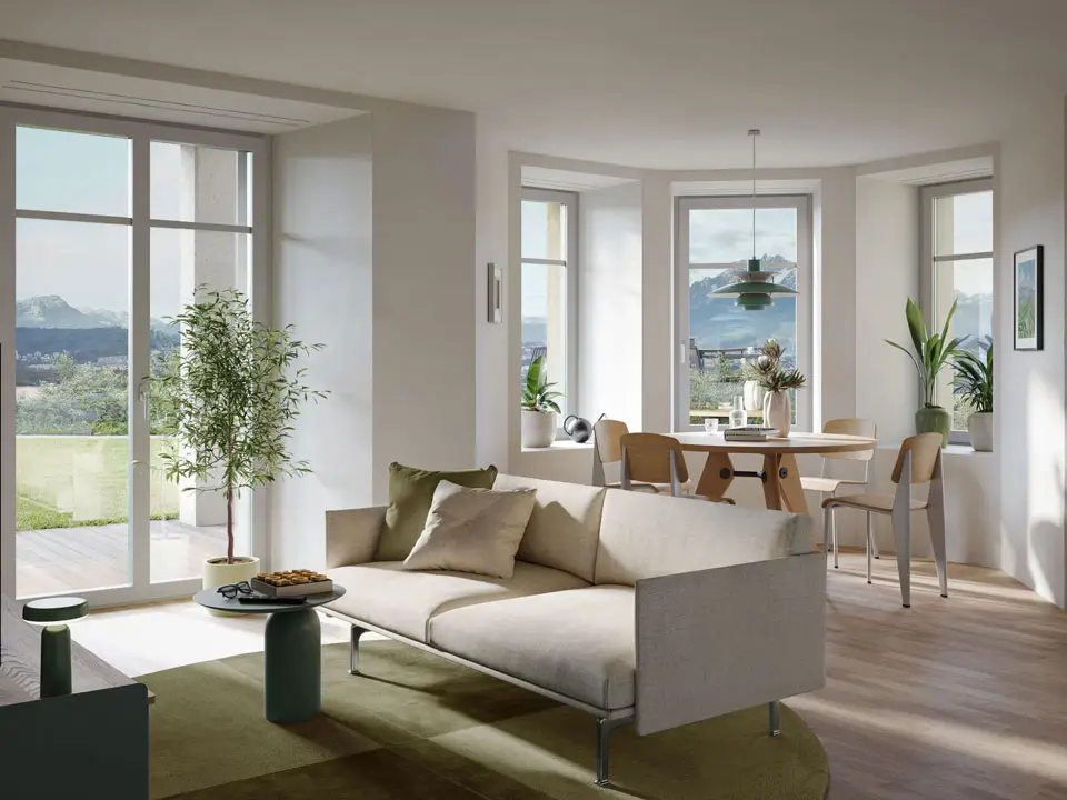 Viva Luzern: Haus Bernarda – Wohnen mit Services, Visualisierung Wohnen